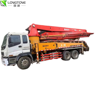 130m3/H a utilisé les pompes concrètes de remorque, les camions concrets utilisés 35m3 de boom