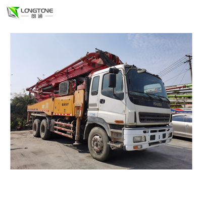 le camion de pompe de boom de 25m 30m 35m 38m 45m 50m a monté le mélangeur concret et la pompe