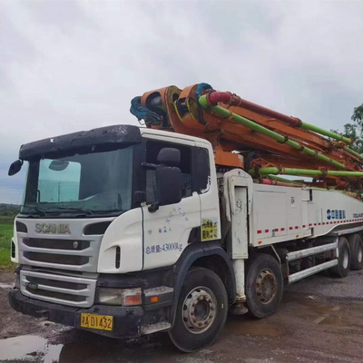 33T a utilisé la pompe concrète de camion, le camion ZLJ5293THB125-37 de pompe de ciment de 37 mètres