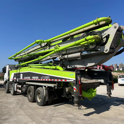 Pompe concrète utilisée montée de camion, pompe concrète diesel électrique de boom du moteur 49m