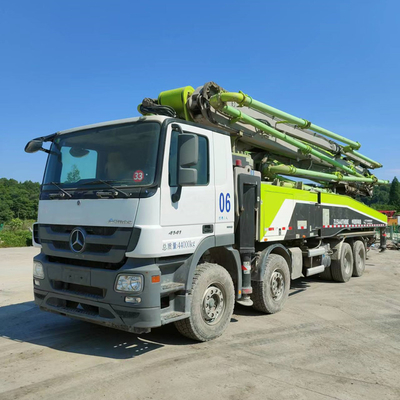 Pompe concrète utilisée montée de camion, pompe concrète diesel électrique de boom du moteur 49m