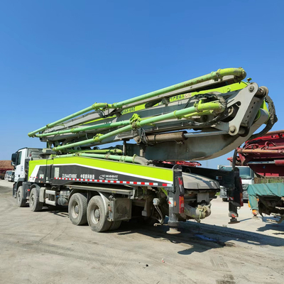 Pompe concrète utilisée montée de camion, pompe concrète diesel électrique de boom du moteur 49m