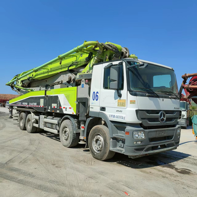 Pompe concrète utilisée montée de camion, pompe concrète diesel électrique de boom du moteur 49m