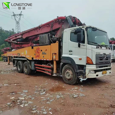 Pompe concrète utilisée par couleur faite sur commande de camion, pompe concrète de Putzmeister 42m de valve de S