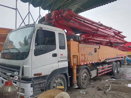 Pompe concrète utilisée à télécommande Putzmeister 42m de remorque de Hbc