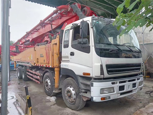 La marque supérieure HB56K a articulé le camion 56m de pompe concrète de boom