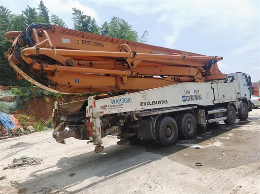 Pompe de boom de Putzmeister utilisée par construction de pompe concrète de camion avec à télécommande