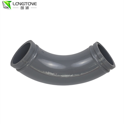 Coude soudé de mur de jumeau du coude de tuyauterie de pompe concrète 4.5mm Thikness