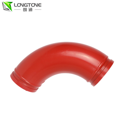 La pompe à béton incurvée Longtone tuyaute le coude à double paroi DN125 *90D