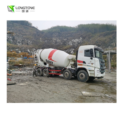 Occasion mélangeur concret d'axe jumel de 350 KWHs avec le camion de mélangeur utilisé par pompe