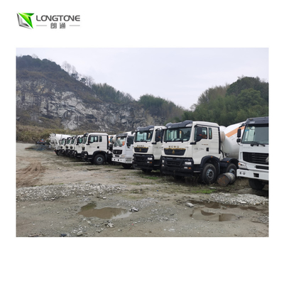 Occasion mélangeur concret d'axe jumel de 350 KWHs avec le camion de mélangeur utilisé par pompe