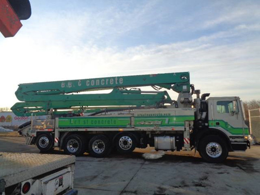 Camion articulé par 56m supérieur de pompe concrète de boom de la marque HB56K