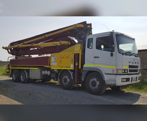 Camion articulé par 56m supérieur de pompe concrète de boom de la marque HB56K