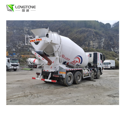 Bonne condition blanche utilisée hydraulique automatique de camion de mélangeur