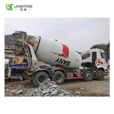 Bonne condition blanche utilisée hydraulique automatique de camion de mélangeur