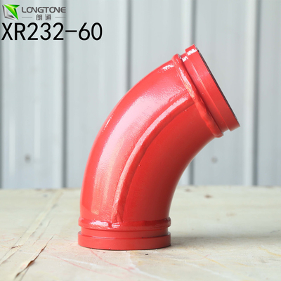 Le tuyau concret de DN125 DN150 écarte des réducteurs d'un coup de coude pèsent la couleur jaune blanche rouge